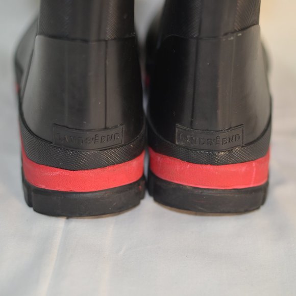 Lands End Mens Rain/Snow Boots with thermal liner.  Size Mens 5 - Picture 4 of 7